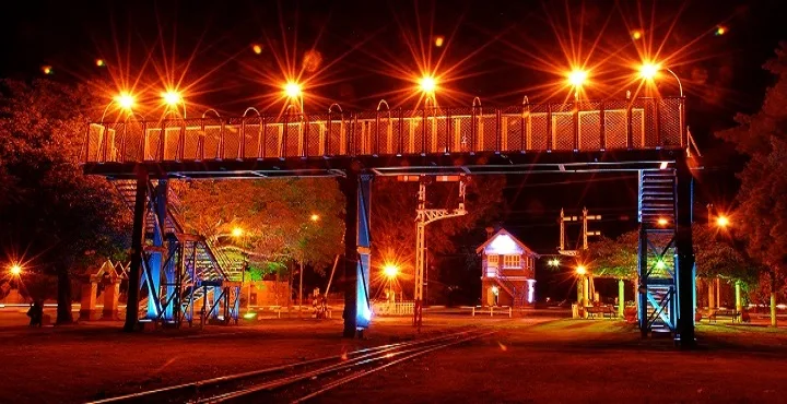 Antigua pasarela ferroviaria de Laguna Paiva